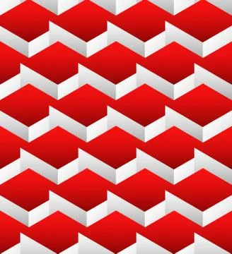 Cubes seamlessly repeatable pattern, 3d geometric background. Stock Illustration
