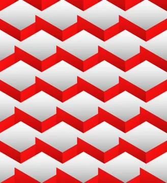 Cubes seamlessly repeatable pattern, 3d geometric background. Stock Illustration