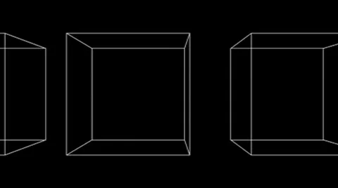Cubes Simple motion from left to right Stock Footage 8560836