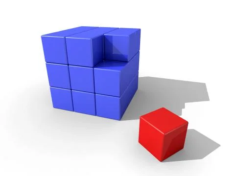 Cubes - the special one Stock Illustration