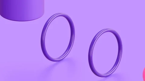 Cubes turning into spheres loop Stock Footage 286743748