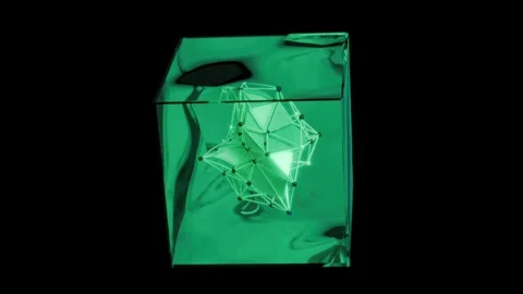 Cubes of vibrant colors create mesmerizing loops perfect for VJ performances Video stock 293289871