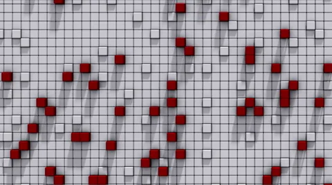 Cubes Wall Extrusion 01 Stock Footage 44782378
