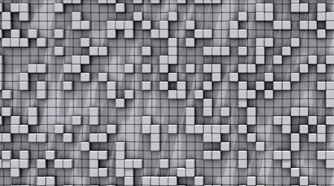 Cubes Wall Extrusion 02 Stock Footage 44782302