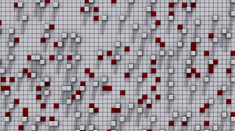 Cubes Wall Extrusion 03 Stock Footage 44781471