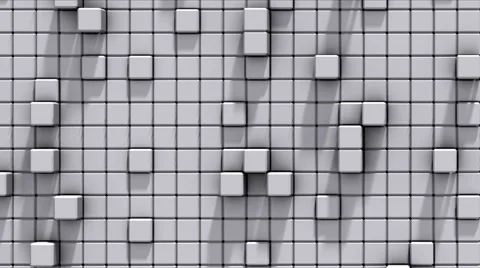 Cubes Wall Extrusion 08 Video stock 44780904