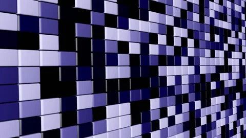 Cubes Wall Loop Stock Footage 158947178
