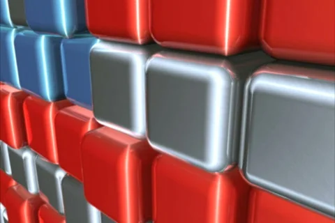 Cubes wall movement Stock-Footage 576705
