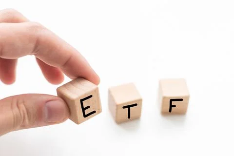 Cubes with the word EFT on them. Care concept. Stock Photos
