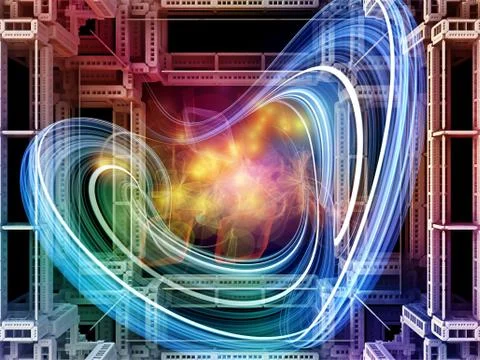 Cubic Abstraction Illustrazione stock