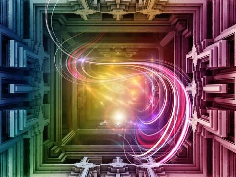 Cubic Abstraction Stock Illustration