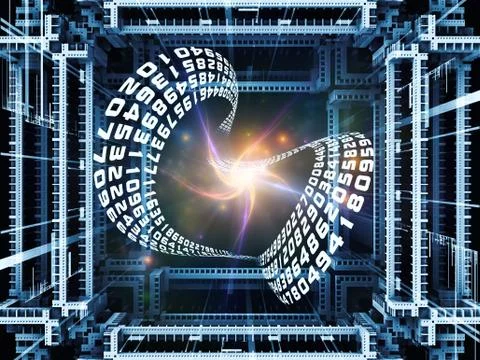 Cubic Abstraction Stock Illustration