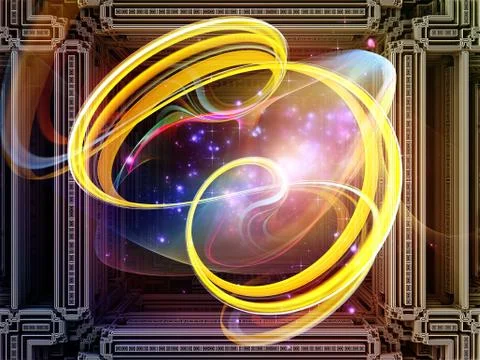 Cubic Abstraction Stock Illustration