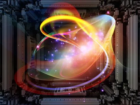 Cubic Abstraction Stock Illustration