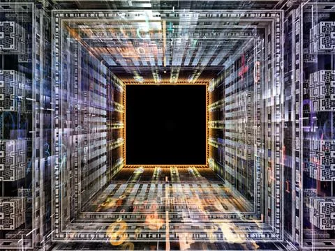 Cubic Abstraction Illustrazione stock