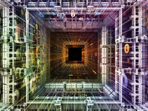 Cubic Abstraction Stock Illustration