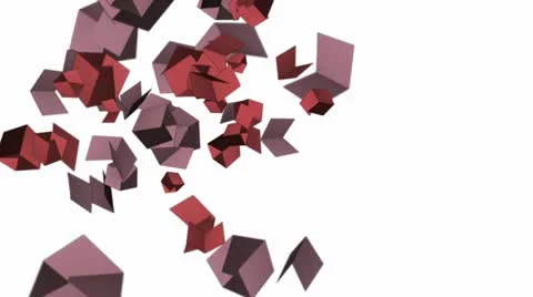 Cubic animation Stock Footage 12483883
