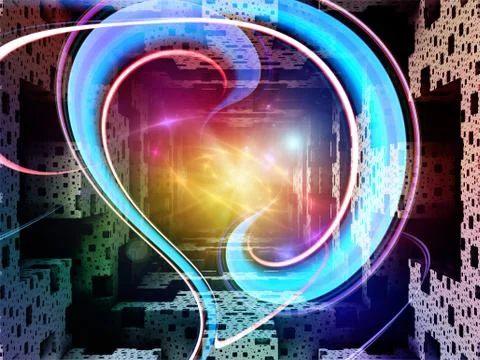 Cubic Backdrop Illustrazione stock