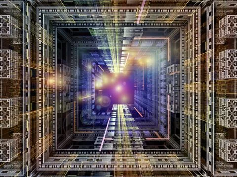 Cubic Backdrop Stockillustratie