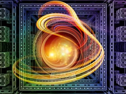 Cubic Backdrop Illustrazione stock