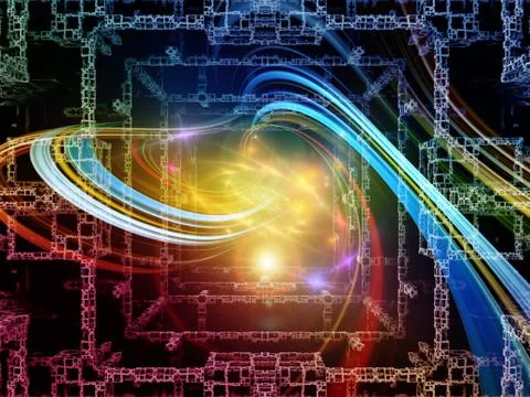 Cubic Backdrop Illustrazione stock