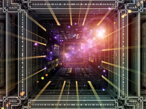 Cubic Backdrop Illustrazione stock