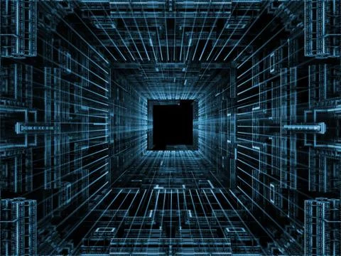 Cubic Background Stock Illustration