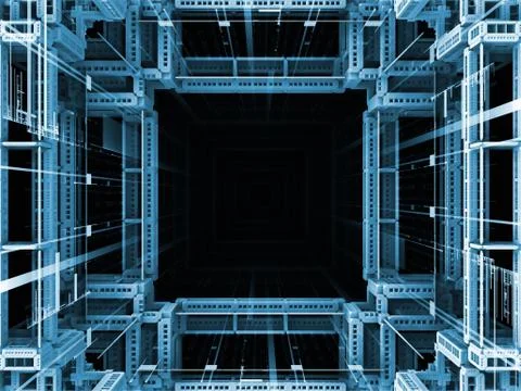 Cubic Background Stock Illustration