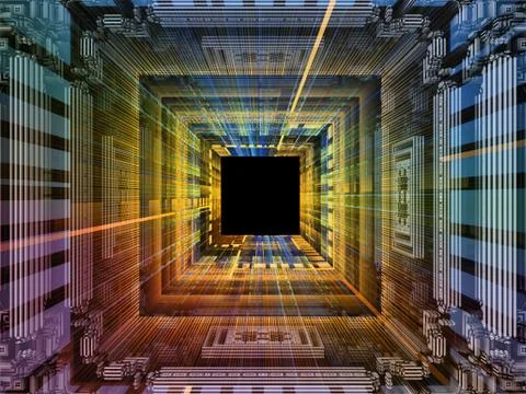 Cubic Background Stock Illustration