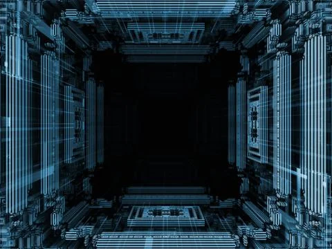 Cubic Background Stock Illustration