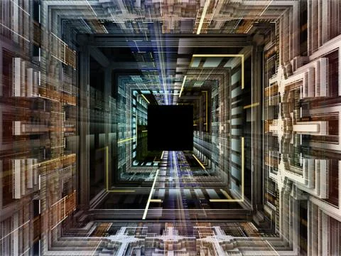 Cubic Background Stock Illustration