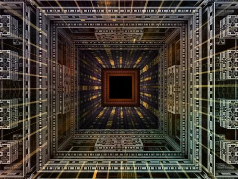 Cubic Background Stock Illustration