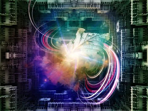 Cubic Composition Stockillustratie