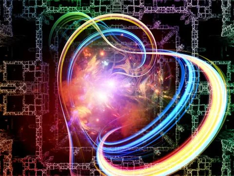 Cubic Composition Stock Illustration