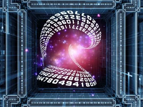 Cubic Composition Stock Illustration