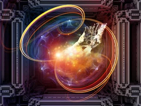 Cubic Composition Stock Illustration