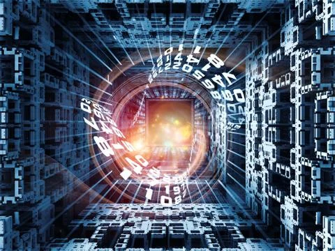 Cubic Composition Stock Illustration