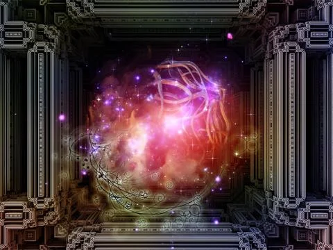 Cubic Connections Illustrazione stock