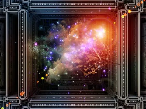 Cubic Connections Stock Illustration