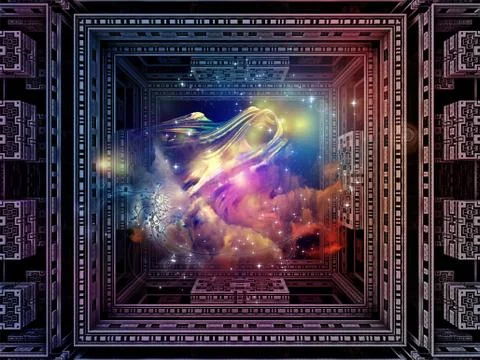 Cubic Connections Illustrazione stock