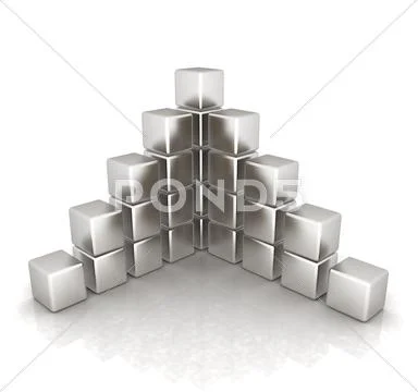 Cubic diagram structure Stock Illustration