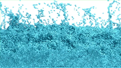 Cubic Liquid 02 Stock Footage 255494429