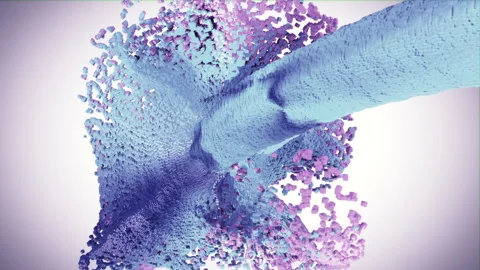 Cubic Liquid 04 Stock Footage 255495360
