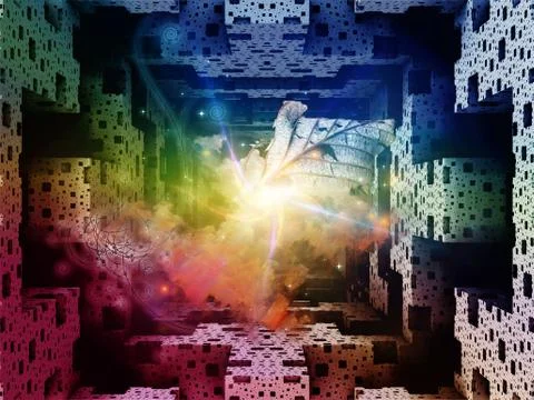 Cubic Metaphor Stock Illustration