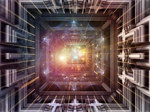 Cubic Metaphor Illustrazione stock