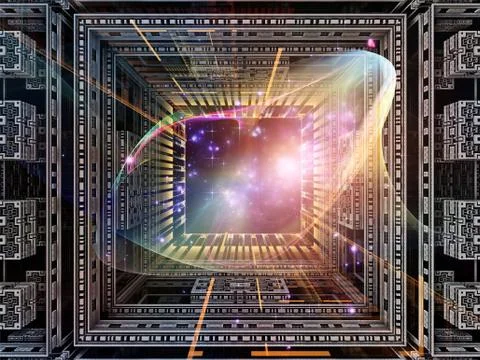 Cubic Metaphor Stock Illustration