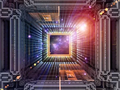 Cubic Metaphor Stock Illustration