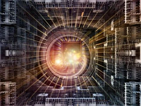 Cubic Metaphor Illustrazione stock