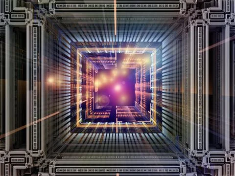 Cubic Metaphor Stock Illustration