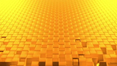 Cubic particles slice the surface Stock Footage 156725005